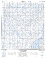 075L12 Taltheilei Narrows Canadian topographic map, 1:50,000 scale