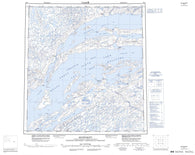 075L Snowdrift Canadian topographic map, 1:250,000 scale