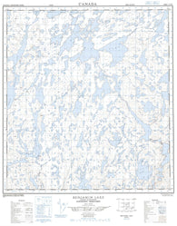 075M02 Benjamin Lake Canadian topographic map, 1:50,000 scale