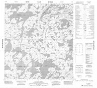 075M03 Lac Du Mort Canadian topographic map, 1:50,000 scale