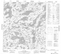 075M05 Fat Lake Canadian topographic map, 1:50,000 scale