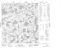 075M08 Beirnes Lake Canadian topographic map, 1:50,000 scale