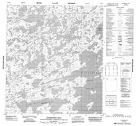 075M13 Warburton Bay Canadian topographic map, 1:50,000 scale