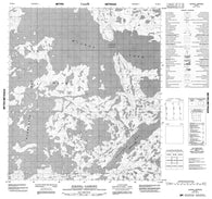 075M14 Nodinka Narrows Canadian topographic map, 1:50,000 scale