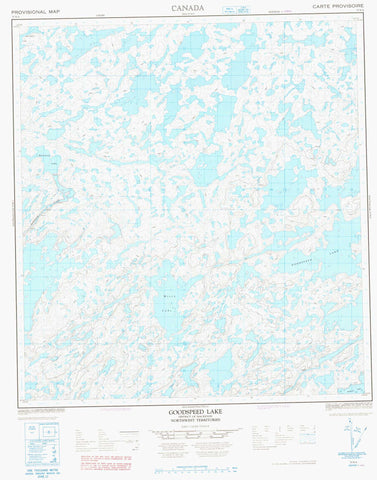 075N04 Goodspeed Lake Canadian topographic map, 1:50,000 scale