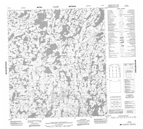 075N06 No Title Canadian topographic map, 1:50,000 scale