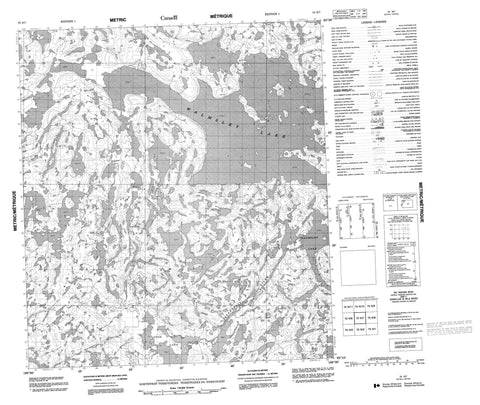 075N07 No Title Canadian topographic map, 1:50,000 scale