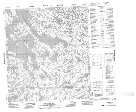 075N08 Maufelly Bay Canadian topographic map, 1:50,000 scale