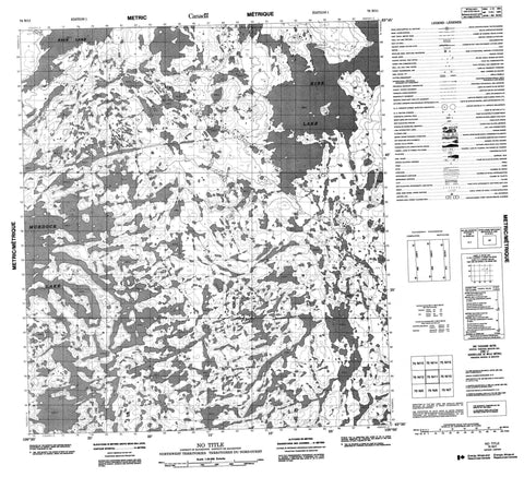 075N11 No Title Canadian topographic map, 1:50,000 scale