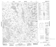 075N13 Zyena Lake Canadian topographic map, 1:50,000 scale