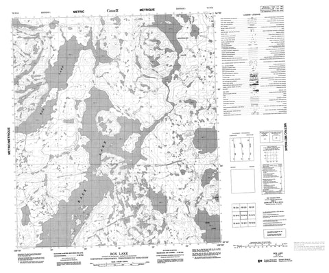 075N14 Box Lake Canadian topographic map, 1:50,000 scale