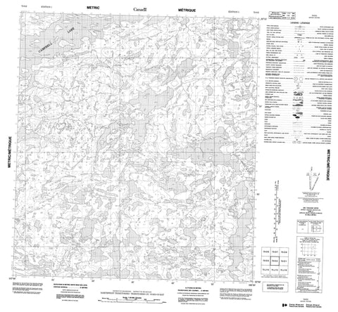 075O02 No Title Canadian topographic map, 1:50,000 scale