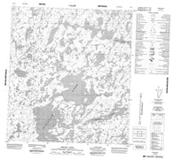 075O06 Heuss Lake Canadian topographic map, 1:50,000 scale