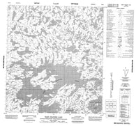 075O08 Mary Frances Lake Canadian topographic map, 1:50,000 scale