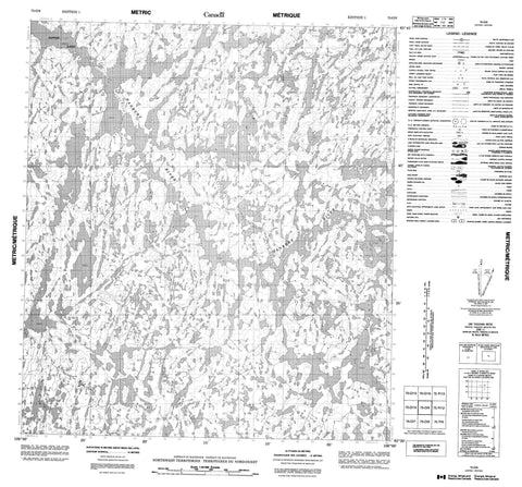 075O09 No Title Canadian topographic map, 1:50,000 scale