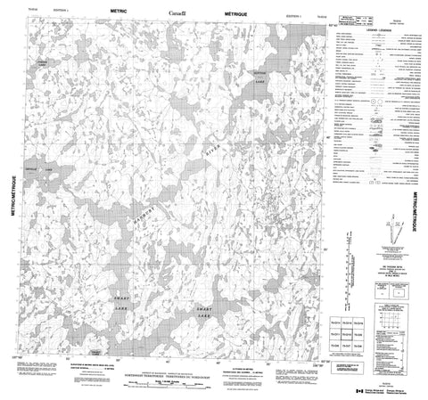075O10 No Title Canadian topographic map, 1:50,000 scale