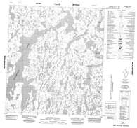 075O11 Ptarmigan Lake Canadian topographic map, 1:50,000 scale