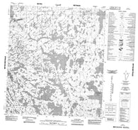 075O12 No Title Canadian topographic map, 1:50,000 scale