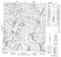 075O15 Musclow Lake Canadian topographic map, 1:50,000 scale