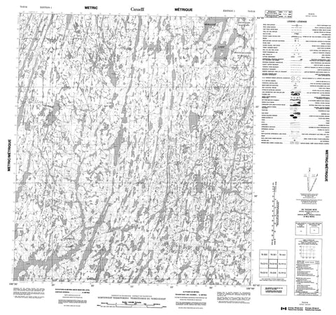 075O16 No Title Canadian topographic map, 1:50,000 scale