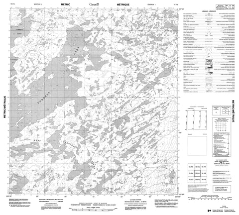 075P03 No Title Canadian topographic map, 1:50,000 scale