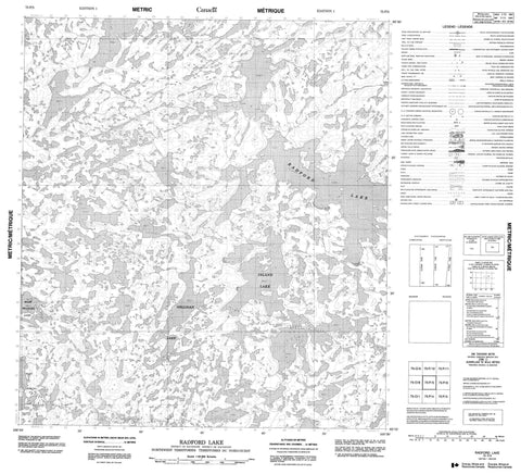 075P05 Radford Lake Canadian topographic map, 1:50,000 scale