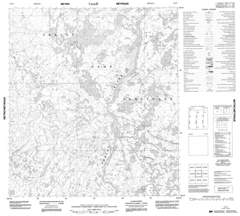 075P07 No Title Canadian topographic map, 1:50,000 scale