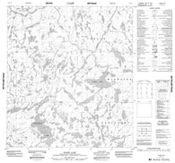 075P11 Hoare Lake Canadian topographic map, 1:50,000 scale