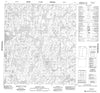 075P12 Hanbury Lake Canadian topographic map, 1:50,000 scale