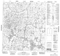 075P13 Maze Lake Canadian topographic map, 1:50,000 scale