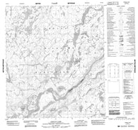 075P16 Axecut Lake Canadian topographic map, 1:50,000 scale