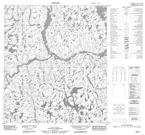 076A03 No Title Canadian topographic map, 1:50,000 scale