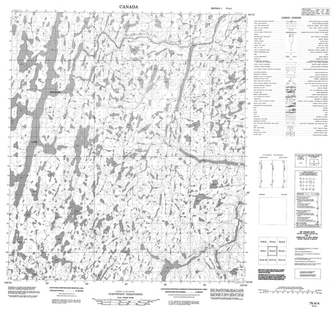 076A04 No Title Canadian topographic map, 1:50,000 scale