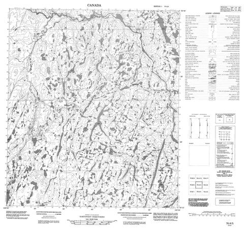 076A05 No Title Canadian topographic map, 1:50,000 scale