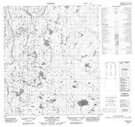 076A08 Biologist Lake Canadian topographic map, 1:50,000 scale