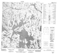 076B07 Healey Lake Canadian topographic map, 1:50,000 scale