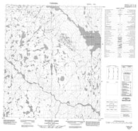 076B09 Tourgis Lake Canadian topographic map, 1:50,000 scale