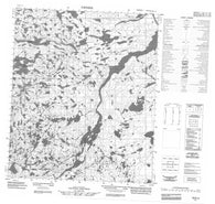 076B13 No Title Canadian topographic map, 1:50,000 scale