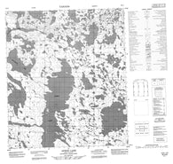 076C06 Afridi Lake Canadian topographic map, 1:50,000 scale