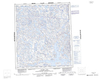 076C Aylmer Lake Canadian topographic map, 1:250,000 scale