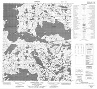 076D03 Courageous Lake Canadian topographic map, 1:50,000 scale