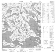 076D09 Paul Lake Canadian topographic map, 1:50,000 scale