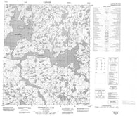 076D12 Desteffany Lake Canadian topographic map, 1:50,000 scale