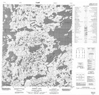 076D13 Daring Lake Canadian topographic map, 1:50,000 scale