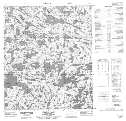 076D16 Ursula Lake Canadian topographic map, 1:50,000 scale