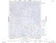 076D Lac De Gras Canadian topographic map, 1:250,000 scale