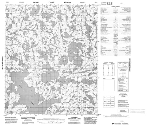 076E03 No Title Canadian topographic map, 1:50,000 scale