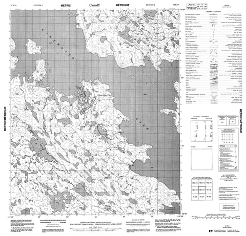 076E10 No Title Canadian topographic map, 1:50,000 scale