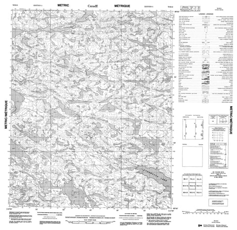 076E13 No Title Canadian topographic map, 1:50,000 scale