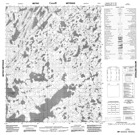 076E15 No Title Canadian topographic map, 1:50,000 scale